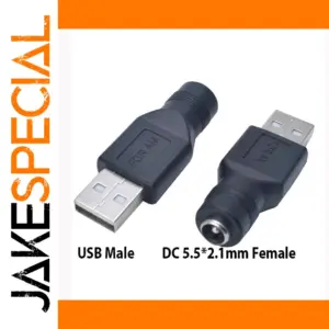 5.5mm x 2.1mm USB to DC Power Adapter