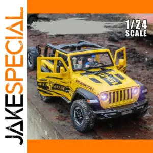 Yellow 1:20 Scale Jeep Wrangler Rubicon Model