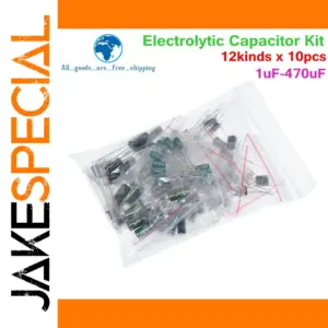 Electrolytic Capacitor Kit 120 pcs 12 Values