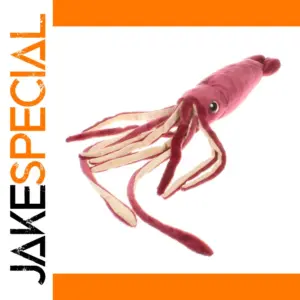 Vibrant 68cm Wine Red Plush Squid Toy