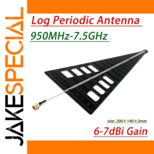 Ultra-Wideband Log Periodic Antenna 950MHz-7.5GHz