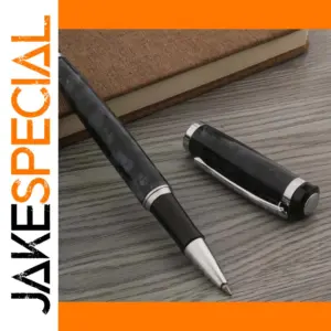Baoer 508 Marble Black Grey Metal Ballpoint Pen