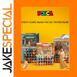 Vibrant 8-Color Uni POSCA Graffiti Marker Set