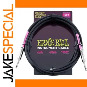 Ernie Ball 10FT Instrument Cable for Guitars