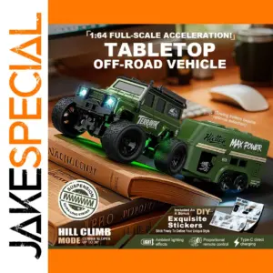 Rugged 1:64 Off-Road Mini RC Truck