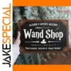 Wizard & Witch Welcome Metal Sign - Vintage Style