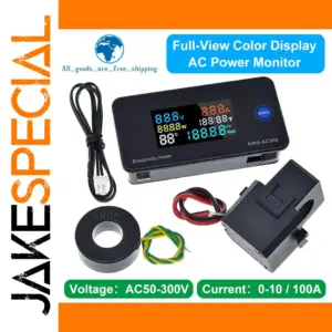 KWS-AC300 Digital AC Voltage & Current Monitor