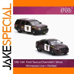 Police diecast alloy model car in 1:64 scale