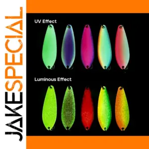 35mm UV-Reflective Copper Spoon Lure for Night Fishing
