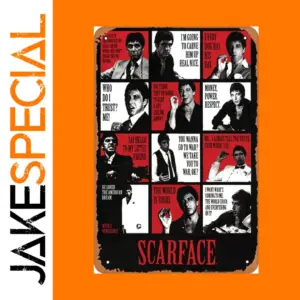 Scarface Vintage Metal Tin Sign 12x16 Inches