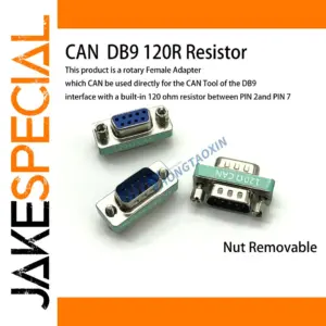 DB9 CAN Bus Adapter with 120Ω Resistance