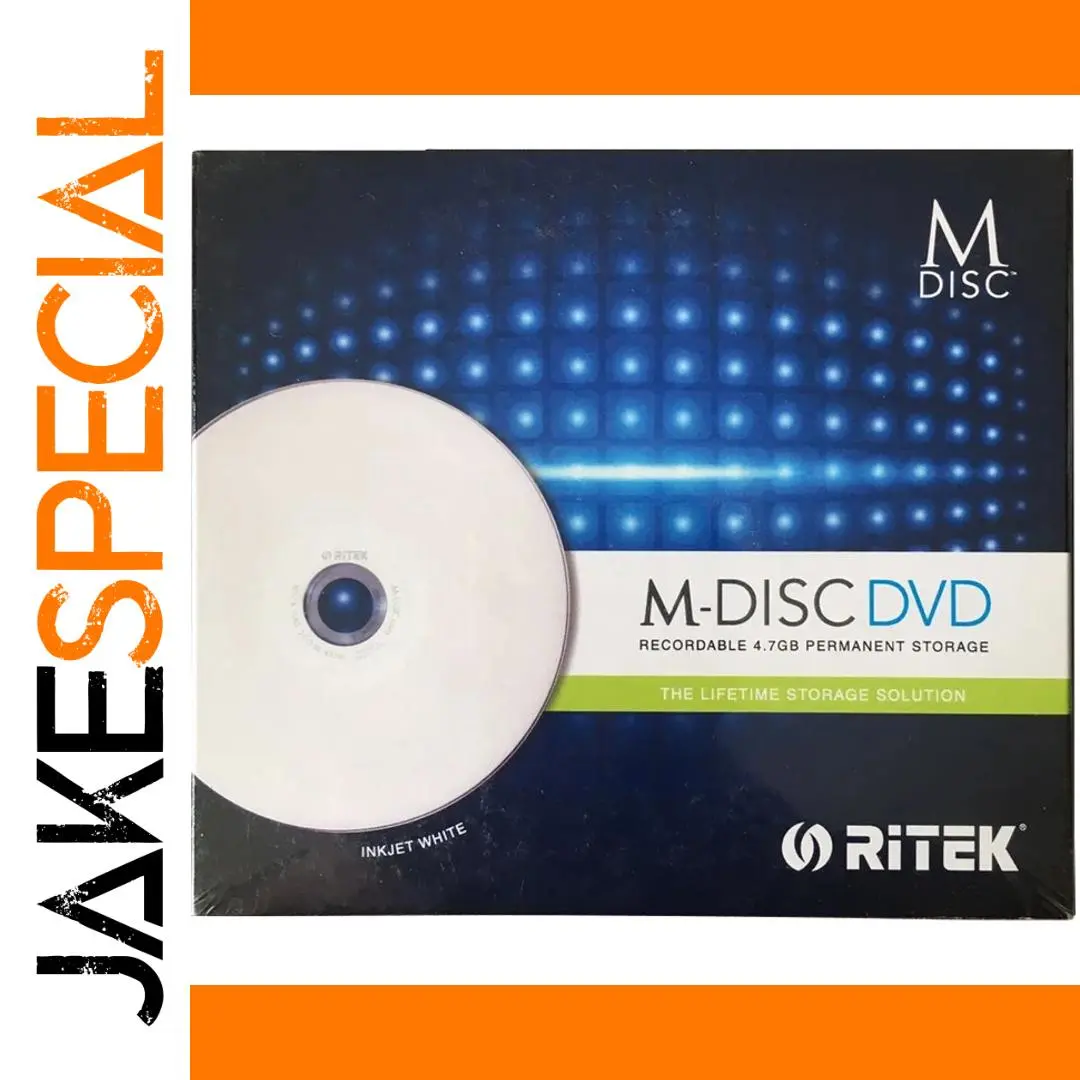 Ritek 6-Pack MDisc DVD-R 4.7GB 4X for Archiving 1 Ritek 6-Pack MDisc DVD-R 4.7GB 4X for Archiving