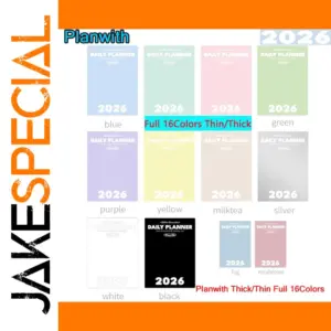 Colorful Weekly & Daily Planner Notebook Together
