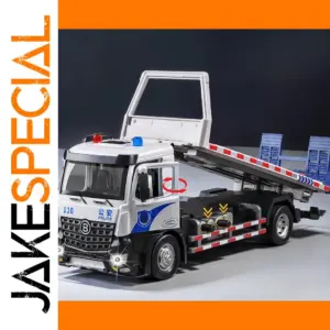 Realistic 1:24 Police Flatbed Tow Truck Model