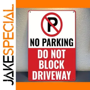 Durable Aluminum No Parking Sign in Three Sizes