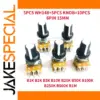 Set of 5 Precision Rotary Potentiometers