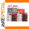 20-Pack 60-Minute Blank Cassette Tapes Collection
