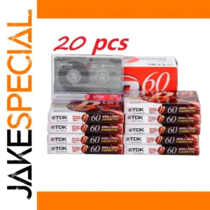 20-Pack 60-Minute Blank Cassette Tapes Collection