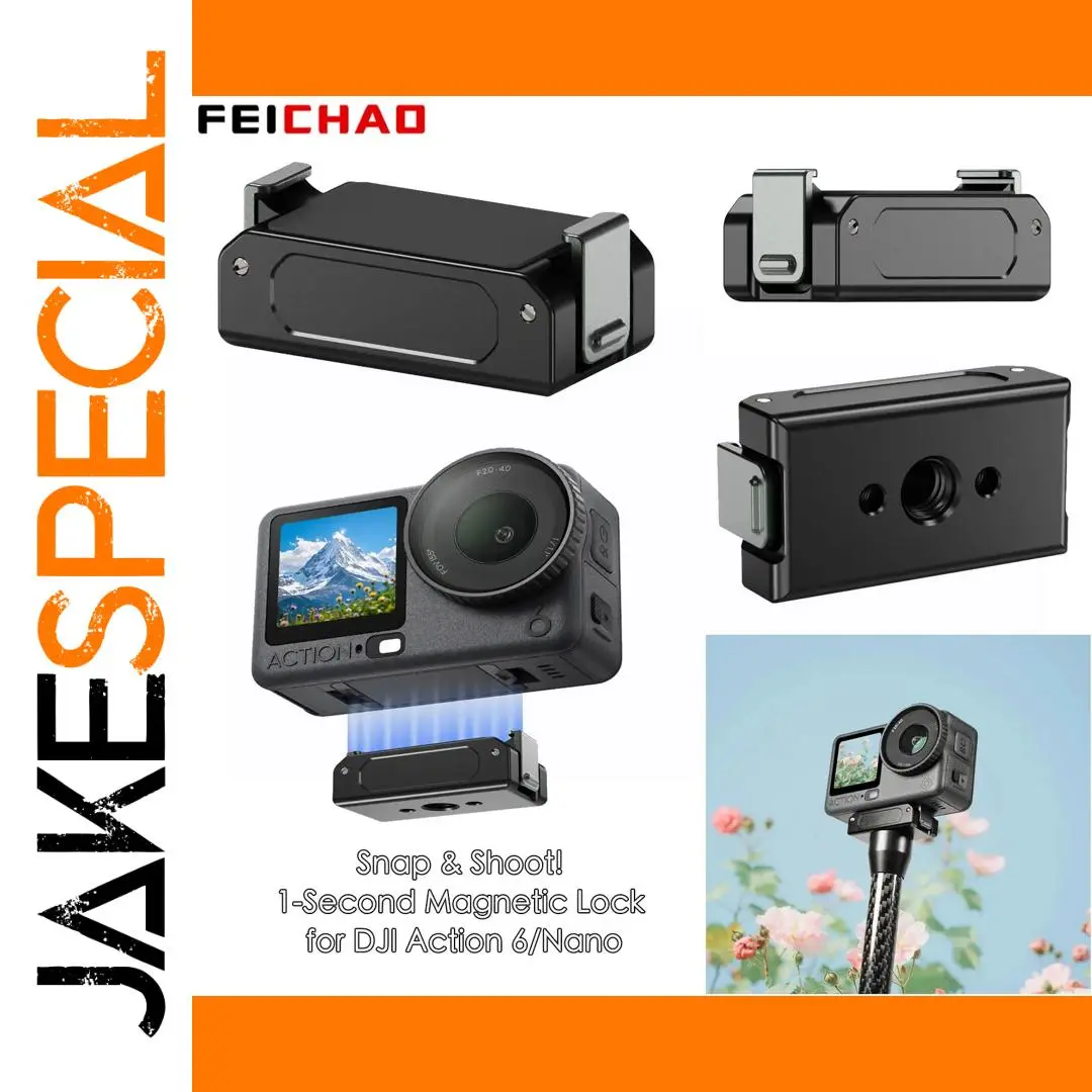 Magnetic Mount for DJI Action 6 & Osmo Nano 1 Magnetic Mount for DJI Action 6 & Osmo Nano