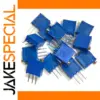 Set of 10 High-Precision Multi-Turn Potentiometers