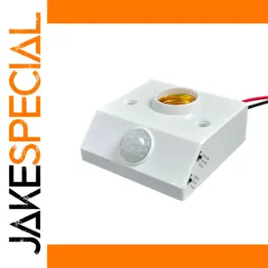 White LED Motion Sensor Lamp Holder