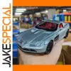 1:24 Silver Luxury Car Model with Lights