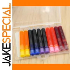 Vibrant 10-Piece Fountain Pen Ink Refill Set