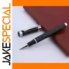 Black Lacquered Silver Trim Rollerball Pen Model 027
