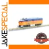 Vibrant Blue and Yellow N Scale Train Model