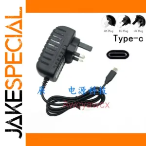 12V 3A Power Supply Adapter with USB-C Output