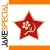 Soviet-Inspired Badge with Gold Star