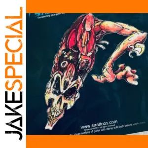 Guitar Decal Art - Skull Design for Electric & Acoustic