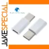 USB-C to Micro USB Adapter, White, 3.3g