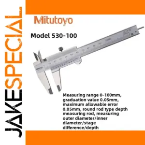 Mitutoyo 530-100 Stainless Steel Vernier Caliper