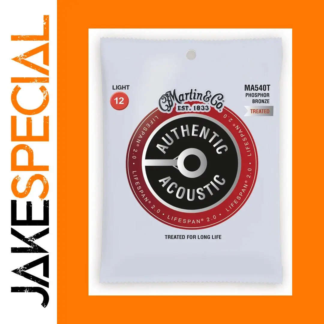 MartinGuitar MA540T Lifespan Phosphor Bronze Strings 1 MartinGuitar MA540T Lifespan Phosphor Bronze Strings