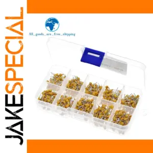 500-Pack Assorted X7R Capacitors for Electronics