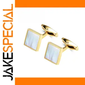 Pearl Shell Square Cufflinks for Men and Women