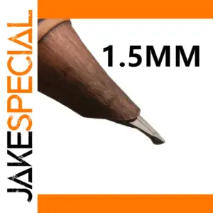 Elegant Red Wooden Naginata Fountain Pen