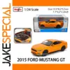 Vibrant Orange 1:24 Ford Mustang GT Model