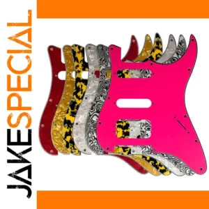Vibrant Strat-Style Guitar Pickguard Collection