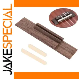 Rosewood Ukulele Bridge Set for 4-String Instruments