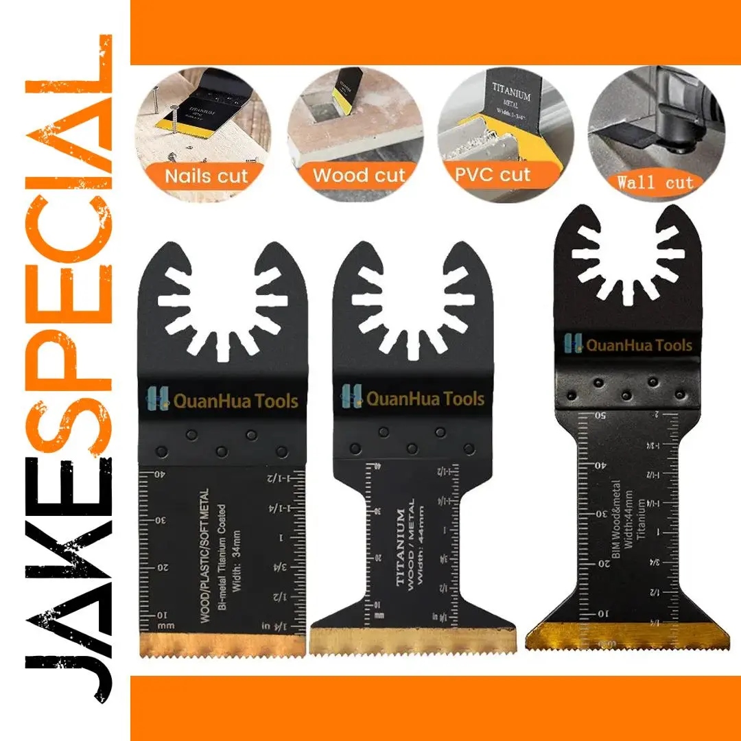 Titanium Oscillating Multitool Blades Set of 10 1 Titanium Oscillating Multitool Blades Set of 10
