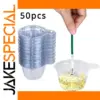 Clear 40ml Plastic Cups for Resin Crafting (50 Pack)
