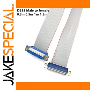 DB25 Serial Port Extension Cable 0.3m to 1.5m