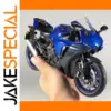 Blue Yamaha YZF-R1 1:9 Diecast Motorcycle Model