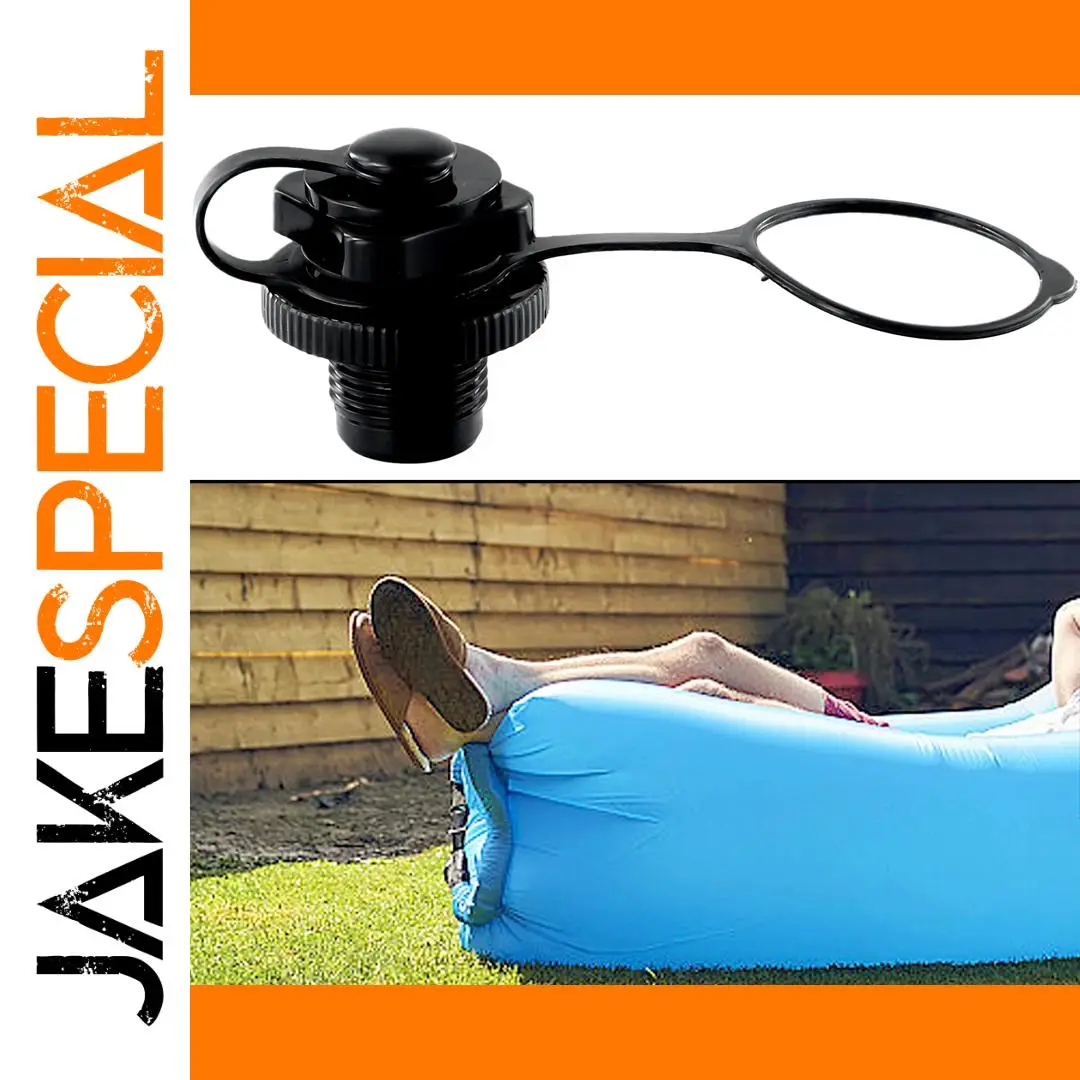 Black Plastic Inflation Valve for Boats and Inflatables 1 Black Plastic Inflation Valve for Boats and Inflatables