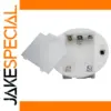 White 3x AAA Battery Holder Set with Switch