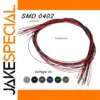 Set of 10 Pre-soldered SMD 0402 LEDs for Models