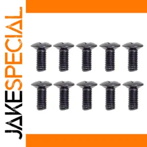 Set of 10 Iron Guitar Mounting Screws in Silver Black Gold