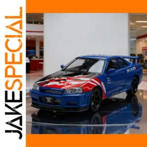 1:24 Scale GTR R34 Skylin Diecast Model